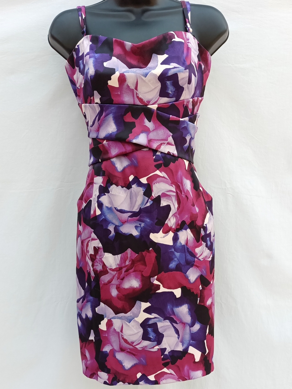 le chateau Pink and Purple Floral Sheath Dress